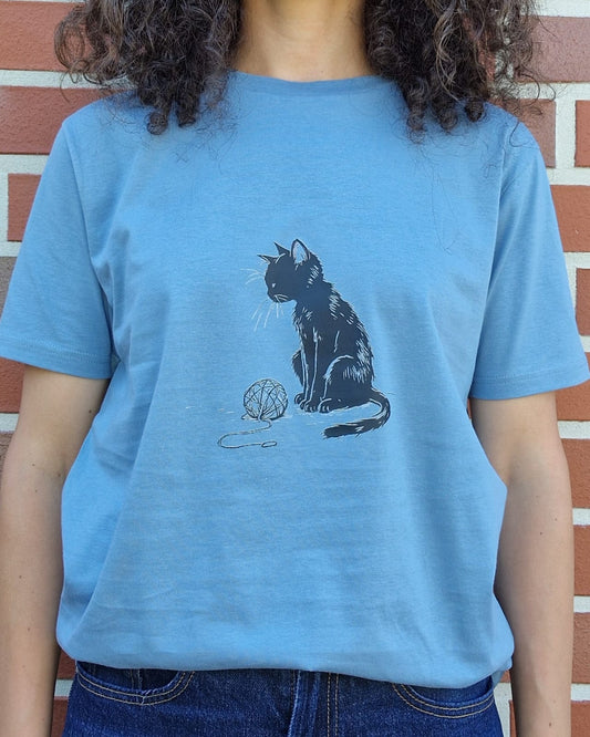 Unisex Katzen T-Shirt – 100% Baumwolle – Größen S bis L