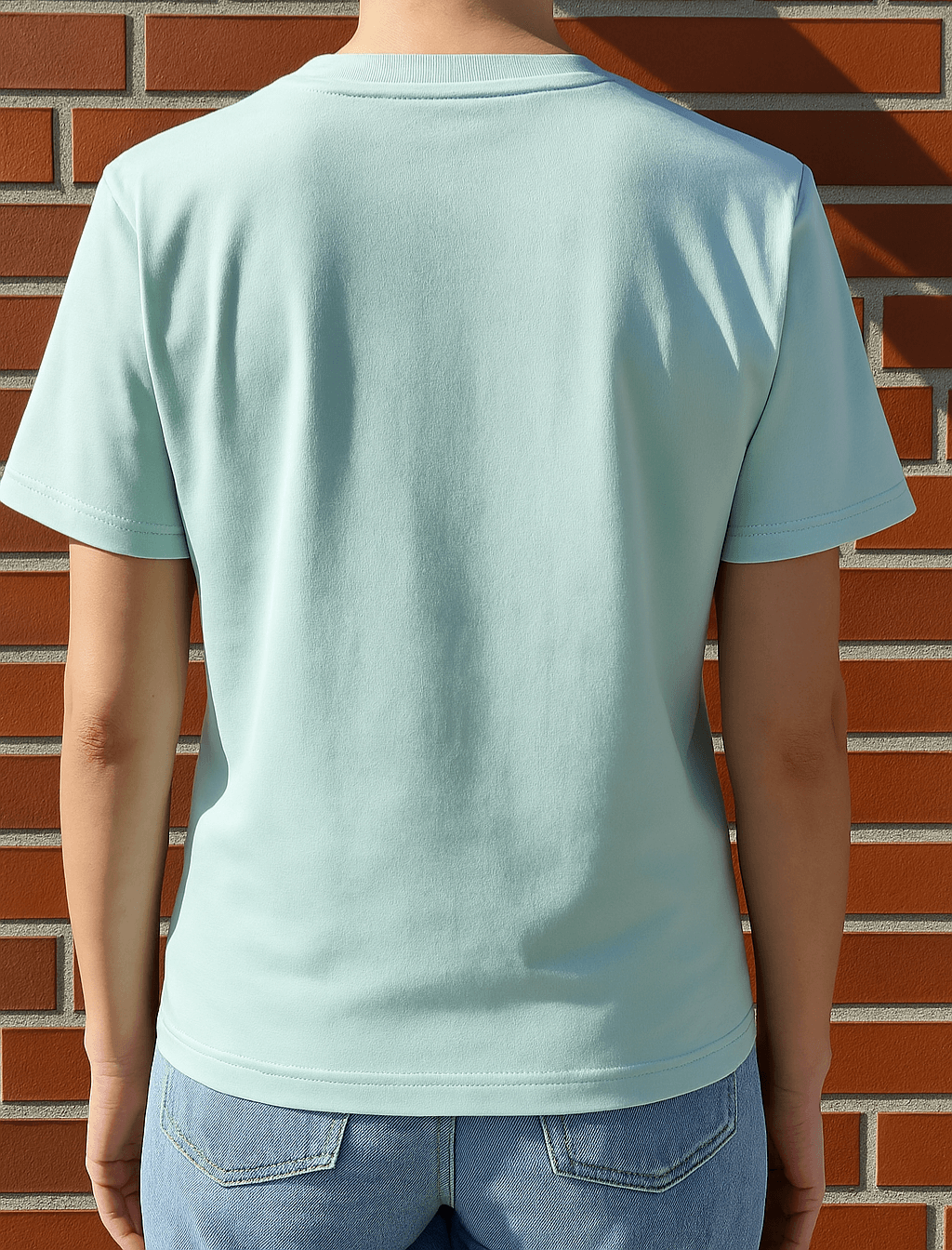 Hellblaues T-Shirt mit witzigem Spruch "Leg Day? Nicht heute – heute ist Duck Chest Day!" – ideales Shirt fürs Fitnessstudio mit Humor